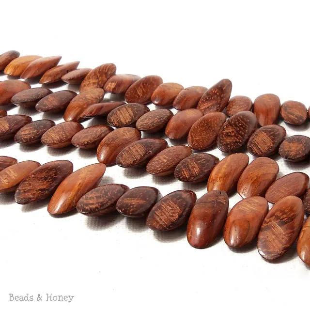 Bayong Wood Flat Oval Bias Cut 4x7x20mm (Full Strand)