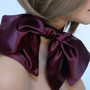 Burgundy Bow Choker