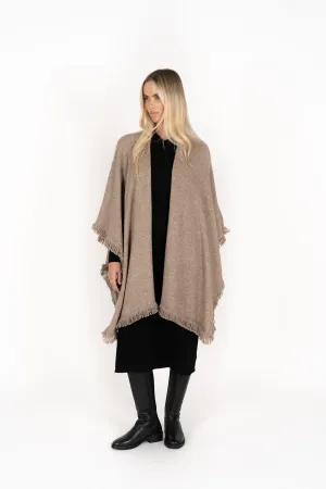 Fringe Wrap - Hazelnut