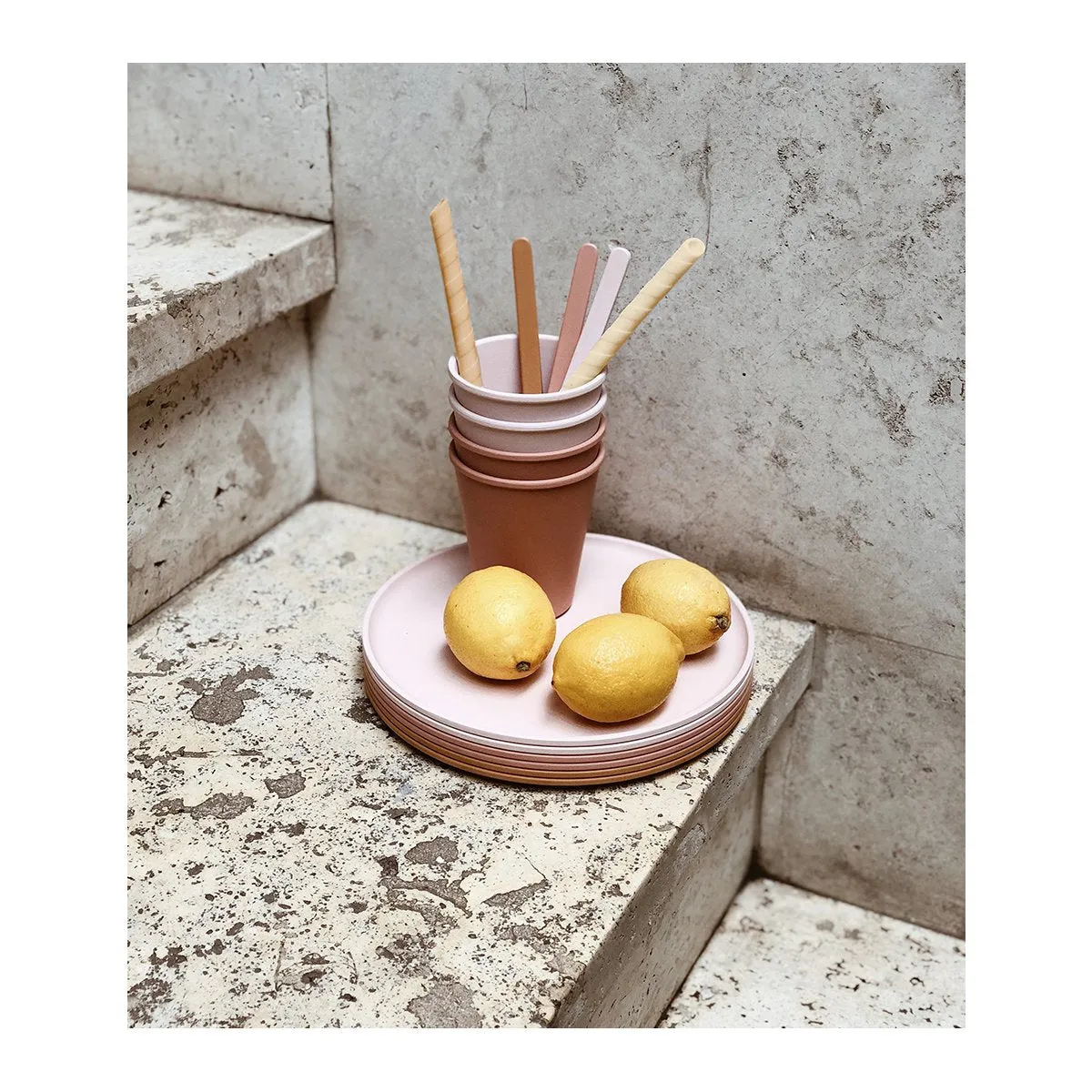 Gertrud Bamboo Cups 6 Pack - Rose multi mix