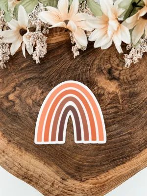 Orange Rainbow Sticker